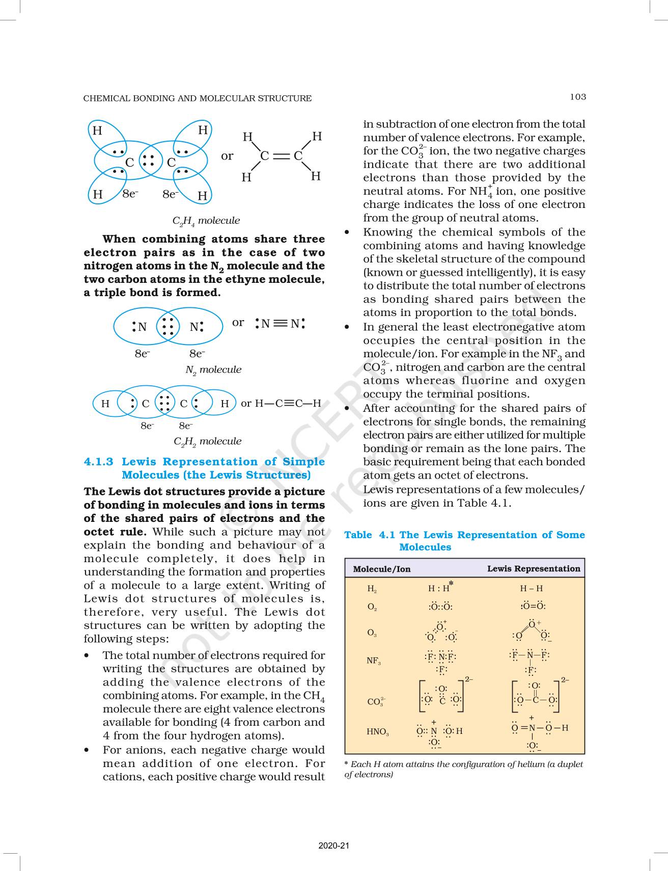 Chemical Bonding And Molecular Structure - NCERT Book Of Class 11 ...